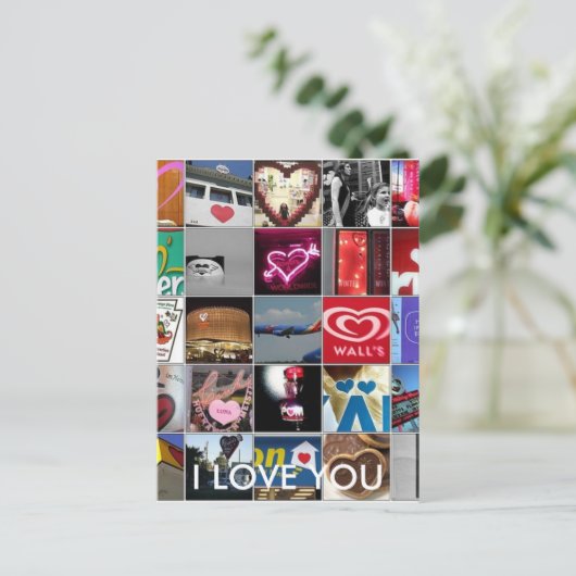 Ik hou van je briefkaart (Staand voorkant)