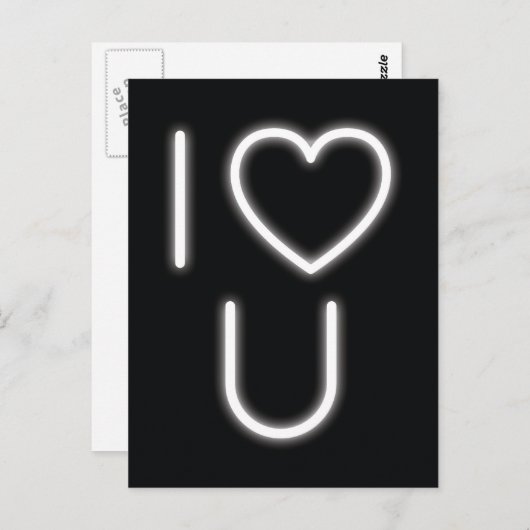 Ik hou van je Briefkaart (Voorkant / Achterkant)