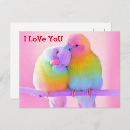 Ik hou van je briefkaart (Voorkant / Achterkant)