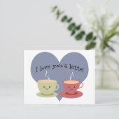 Ik hou van je. briefkaart (Staand voorkant)
