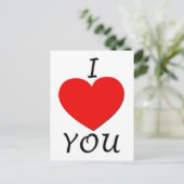 Ik hou van je Briefkaart (Staand voorkant)