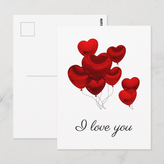 Ik hou van je Briefkaart (Voorkant / Achterkant)