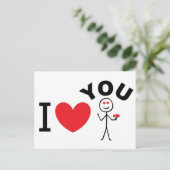 Ik hou van je briefkaart (Staand voorkant)