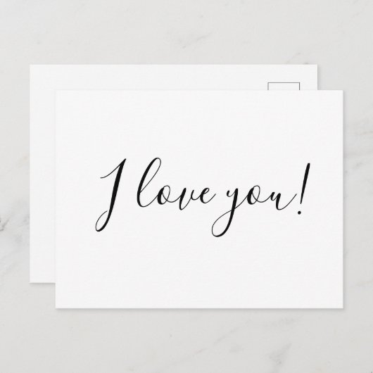 Ik hou van je briefkaart (Voorkant / Achterkant)
