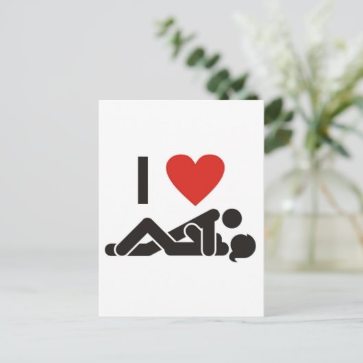 Ik hou van je briefkaart (Staand voorkant)