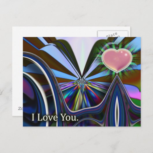 Ik hou van je Briefkaart (Voorkant / Achterkant)