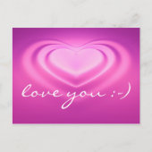 Ik hou van je: -) briefkaart (Voorkant)