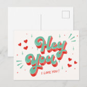 Ik hou van je briefkaart (Voorkant / Achterkant)