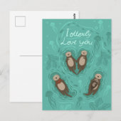 Ik hou van je briefkaart (Voorkant / Achterkant)