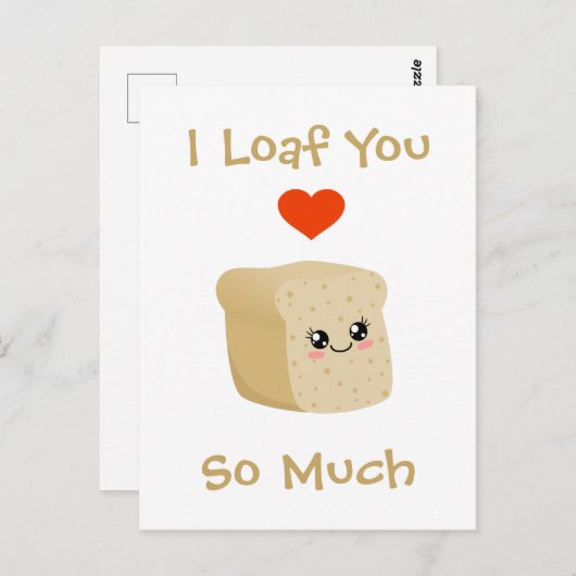 Ik hou van je briefkaart (Voorkant / Achterkant)