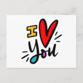 Ik hou van je briefkaart (Voorkant)