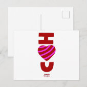Ik hou van je Briefkaart (Voorkant / Achterkant)