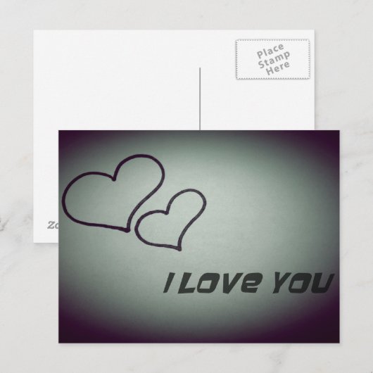 ik hou van je briefkaart (Voorkant / Achterkant)