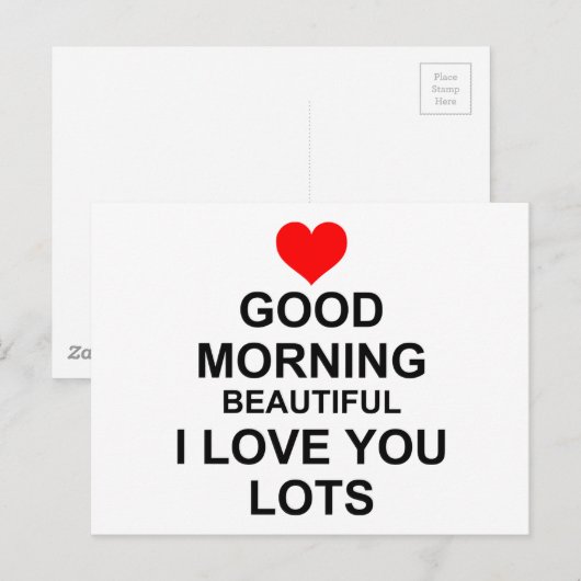 Ik hou van je briefkaart (Voorkant / Achterkant)