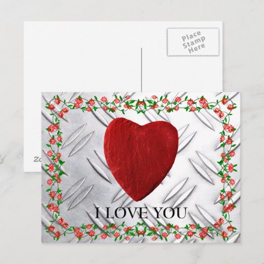 Ik hou van je briefkaart (Voorkant / Achterkant)