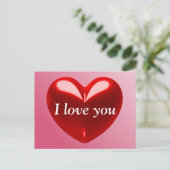 Ik hou van je briefkaart (Staand voorkant)