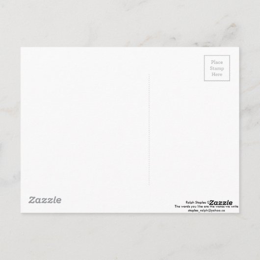 Ik hou van je briefkaart (Achterkant)