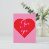 Ik hou van je briefkaart (Staand voorkant)