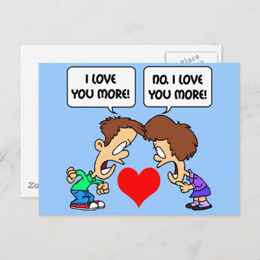 Ik hou van je briefkaart (Voorkant / Achterkant)