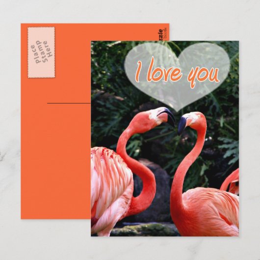 Ik hou van je. briefkaart (Voorkant / Achterkant)