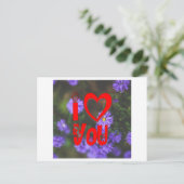 Ik hou van je  briefkaart (Staand voorkant)