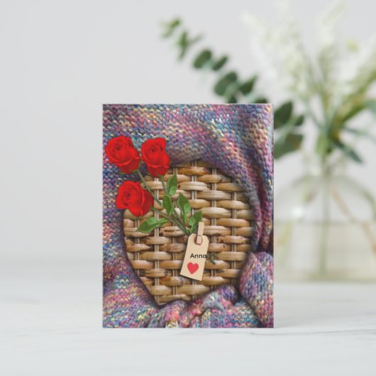 Ik hou van je briefkaart (Staand voorkant)