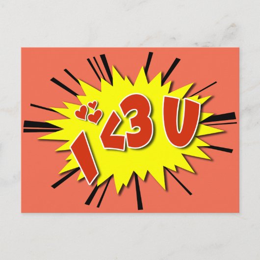 Ik hou van je briefkaart (Voorkant)