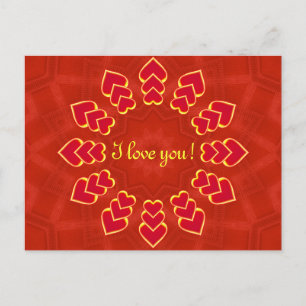 Ik hou van je! -Briefkaart Briefkaart