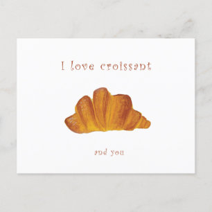 Ik hou van je briefkaart   Ik hou van croissants e