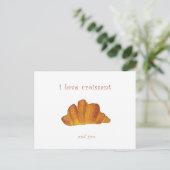 Ik hou van je briefkaart | Ik hou van croissants e (Staand voorkant)