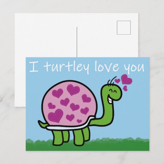 Ik hou van je briefkaart postcrossing (Voorkant / Achterkant)