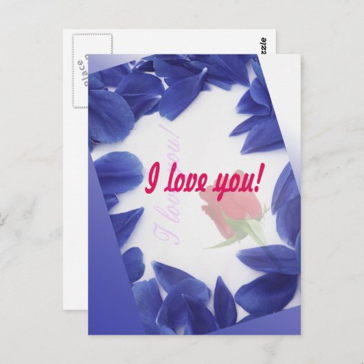 Ik hou van je - briefkaarten (Voorkant / Achterkant)