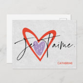 Ik hou van je Briefkaarten, lieverd Briefkaart (Voorkant / Achterkant)