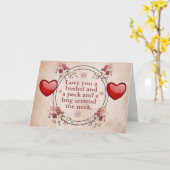 Ik hou van je bushel en een peck kaart (Gele Bloem)