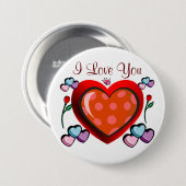 Ik hou van je_Button Ronde Button 7,6 Cm (Voorkant /achterkant)