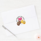 IK HOU VAN JE BUURVROUW OVAAL STICKER (Envelop)