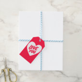 Ik hou van je cadeau Labels Cadeaulabel (Met Touw)