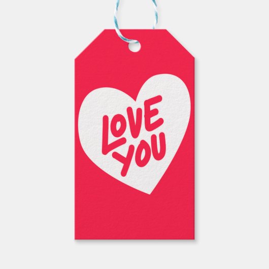 Ik hou van je cadeau Labels Cadeaulabel (Voorkant)