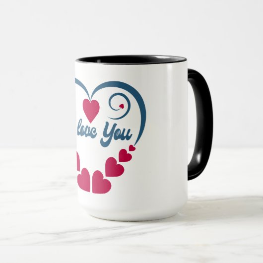 Ik hou van je cadeau mok (Voorkant rechts)