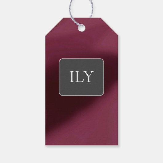 "Ik hou van je" cadeaukaartje Cadeaulabel (Voorkant)