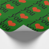 Ik hou van je cadeaupapier (Hoek)