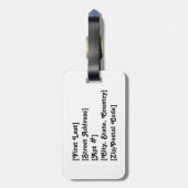 Ik hou van je Californië—Blauw en Goud Bagagelabel (Achterkant verticaal)