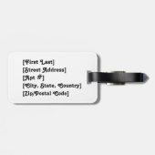 Ik hou van je Californië—Blauw en Goud Bagagelabel (Achterkant horizontaal)