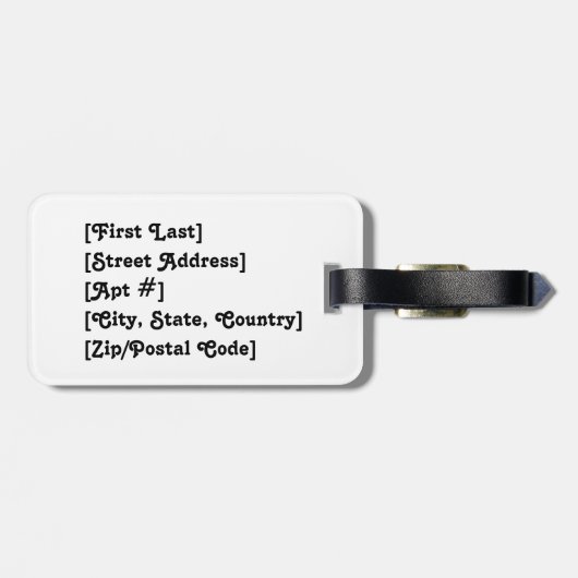 Ik hou van je Californië—Blauw en Goud Bagagelabel (Achterkant horizontaal)