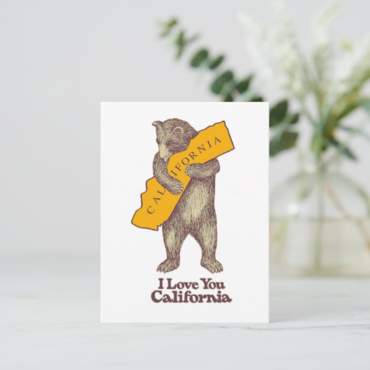 Ik hou van je Californië Briefkaart (Staand voorkant)