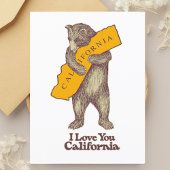 Ik hou van je Californië Briefkaart