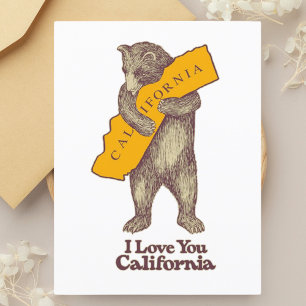 Ik hou van je Californië Briefkaart
