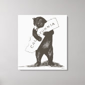 Ik hou van je Californië Canvas Afdruk (Voorkant)