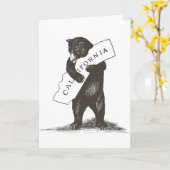 Ik hou van je Californië Kaart (Gele Bloem)