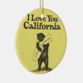 Ik hou van je Californië Keramisch Ornament (Rechts)